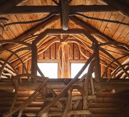 Log cabin playhouse for children